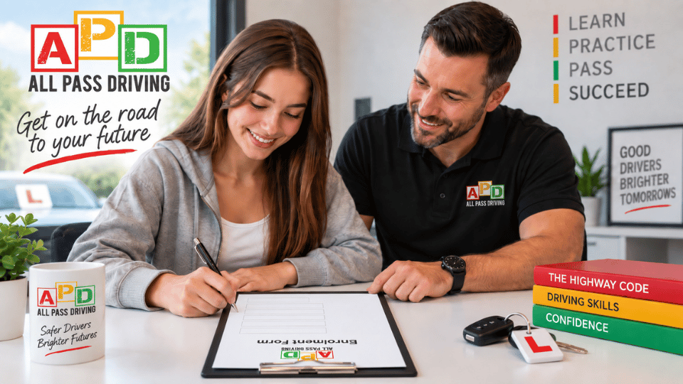 Enrole in driving lessons with All Pass Driving